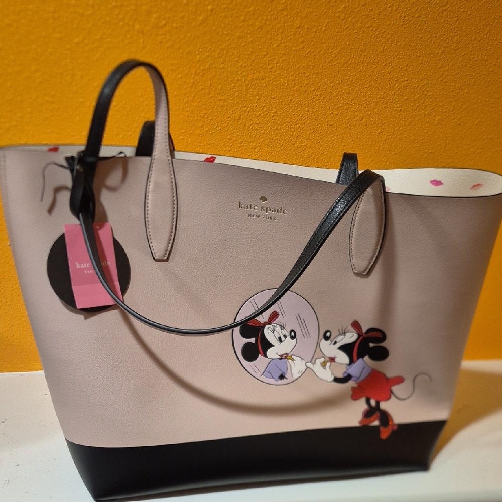 Kate Spade Disney Pink and Black Tote